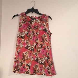 Floral, silk tank!
